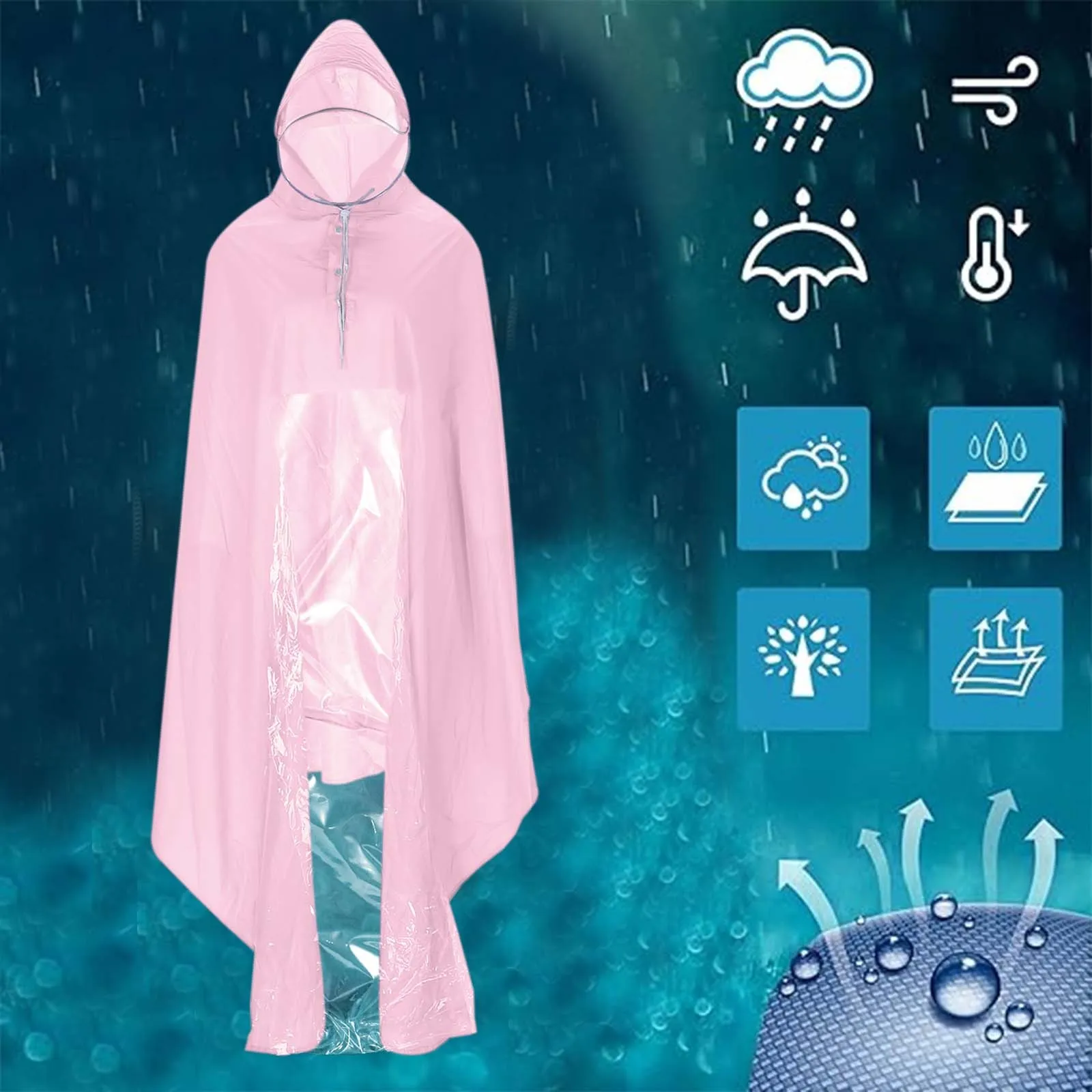 Multifunctional Raincoat Universal Transparent Raincoat Femaler Backpack Poncho Rain Coat Cover Impermeable New In coats