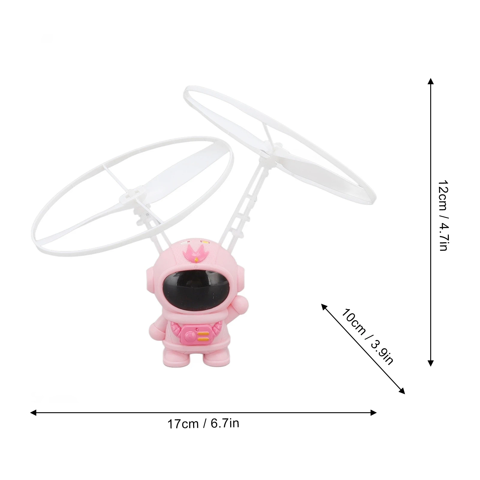 Astronaut Induction Flying Toy Safe Stable Plastic Intelligent Levitation Induction Helicopter Toy