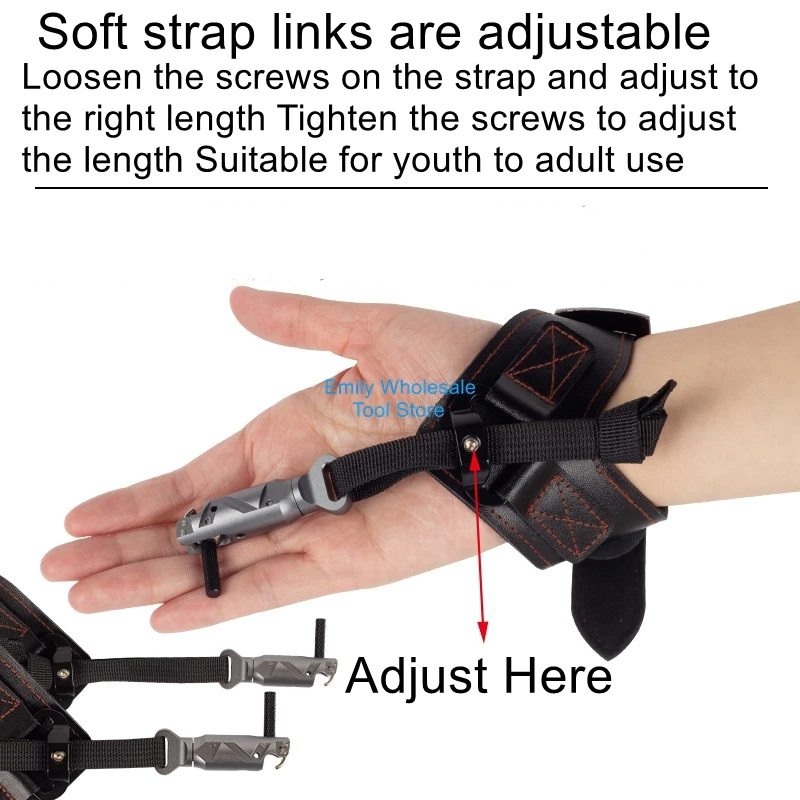 

SP322 Wristband Hook-Type Soft Belt Dispenser Composite Pulley Archery Accessories