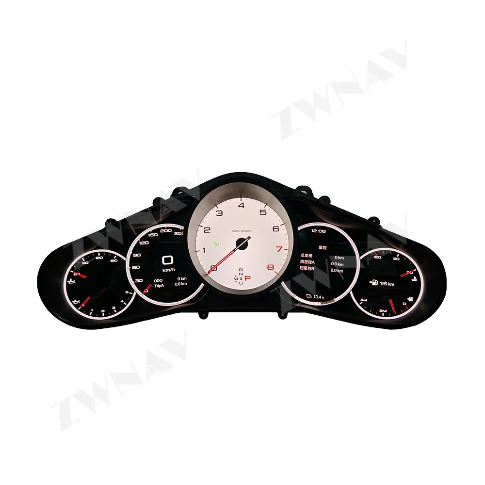 

12,3-дюймовый кластер для Porsche 911 2012-2019, ЖК-дисплей приборной панели, экран приборной панели, обновление автоматического спидометра, сменный датчик