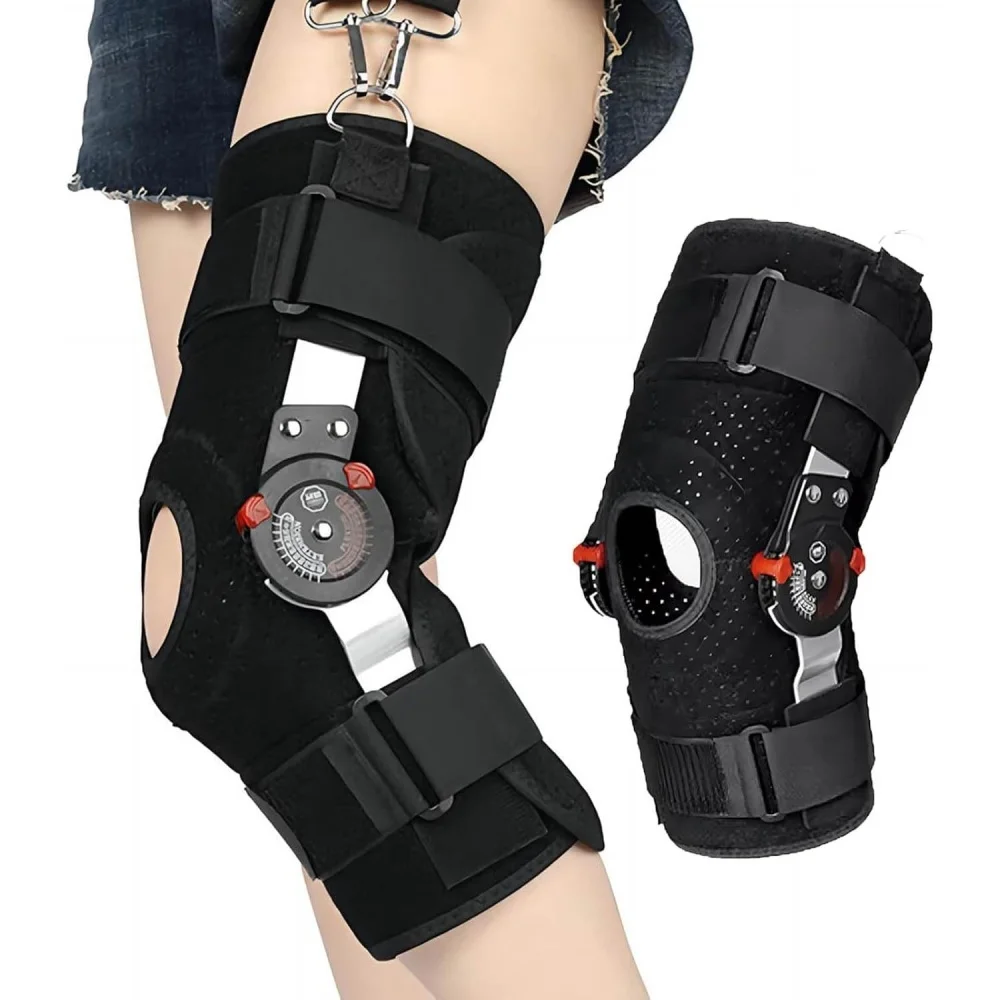 

Orthopedic Knee Support Stabilizer After Surgery Adjustable Hinged Knee Brace Knee Joint Fixation Stretcher Health Care