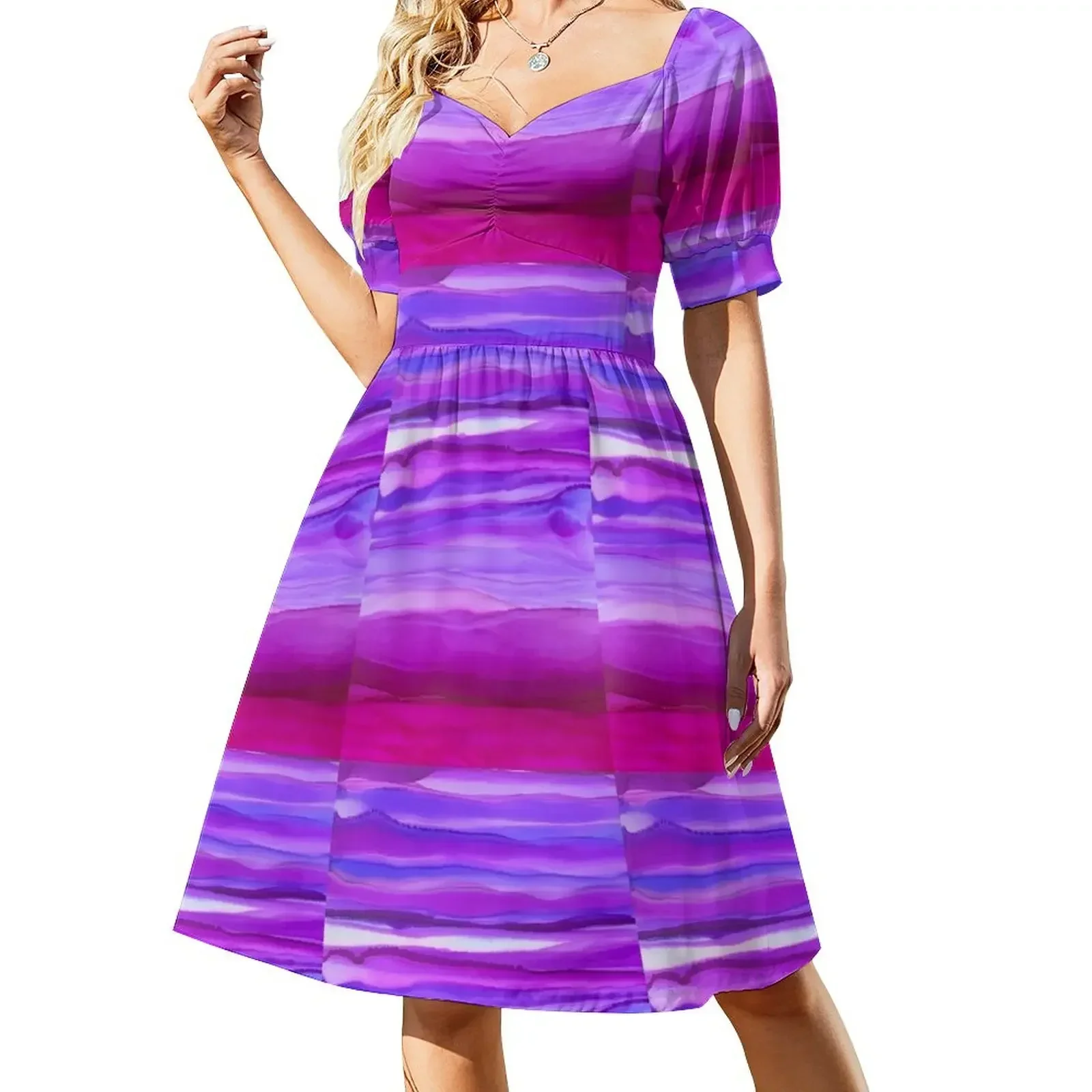 

Purple Rain Sleeveless Dress luxury evening dresses 2025 women's clothing korea stylish Dress