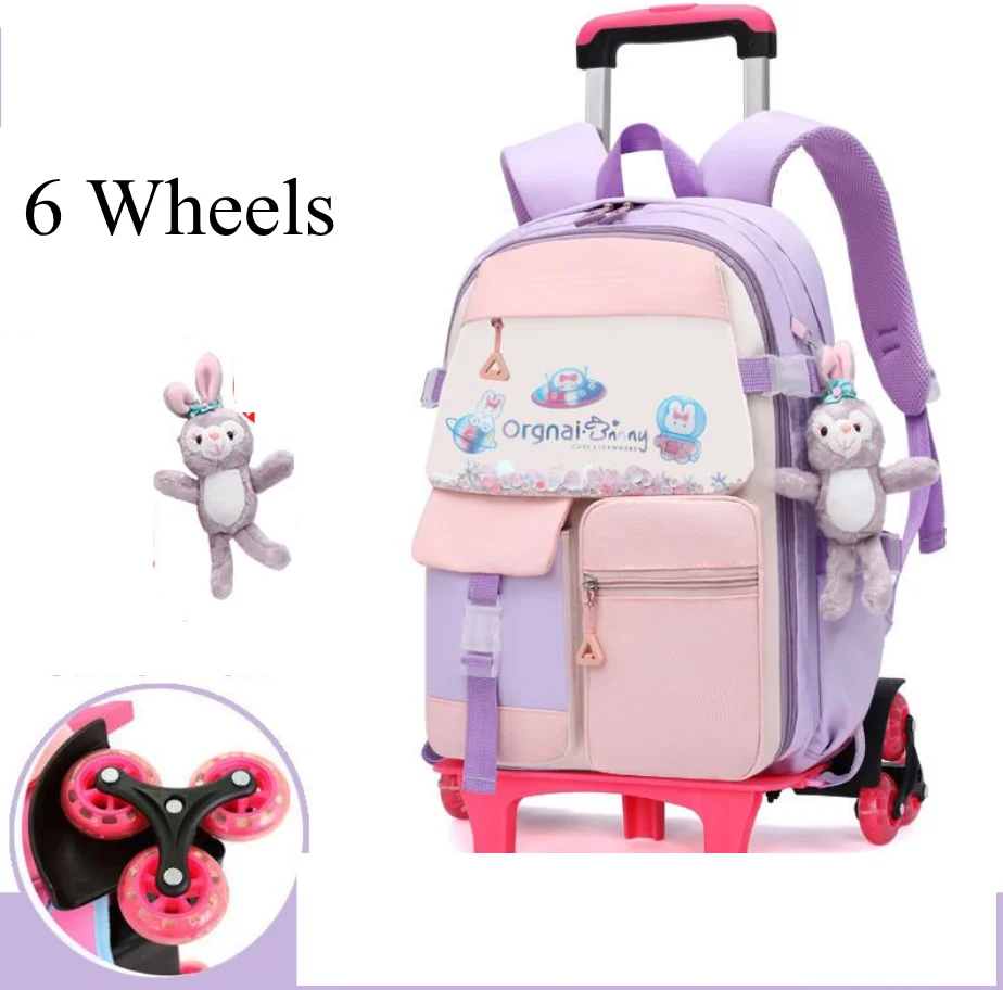 

Wheeled Bag Children Trolley Backpack With Wheels Student Bags Trolley School Bags on Wheels Kids School Trolley Backpack Bag