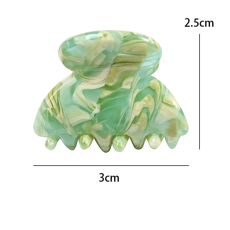 Women\'s Hair Clips Colorful Geometric Crab Claw Clip Acetate Leopard Ponytail Girls Barrettes Hairpin Hair Accessories