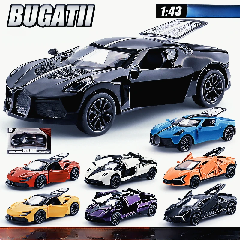 

Модель спортивного автомобиля 1:43 Night Sound, литая машинка, детская игрушка, сюрприз-бокс, украшение для торта