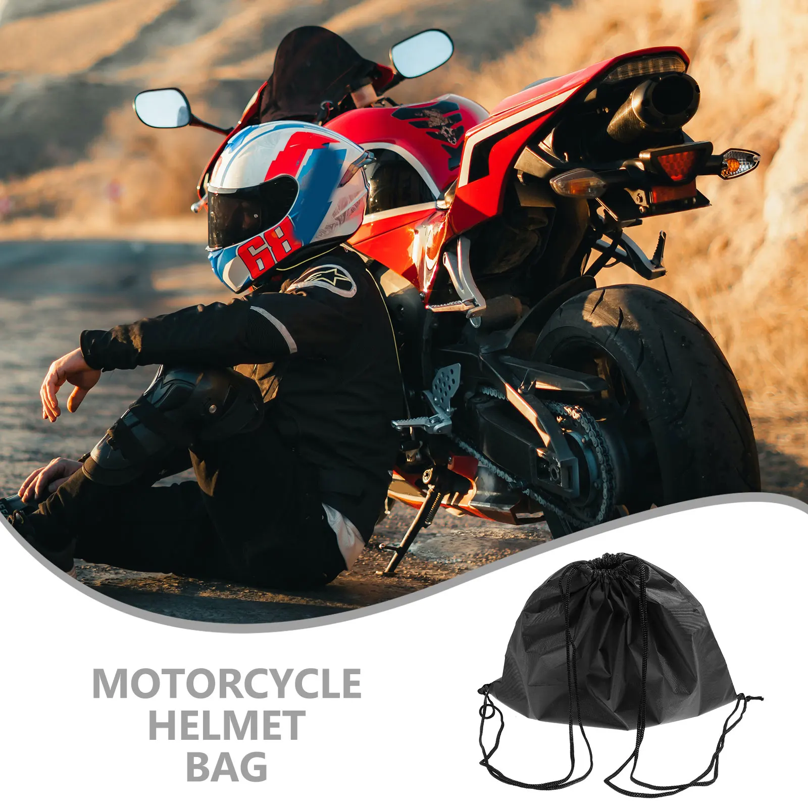 

Bag Oxford Cloth Safety Sports Storage Pouch Drawstring Large Capacity Motorcycle Accessories Travel Gear