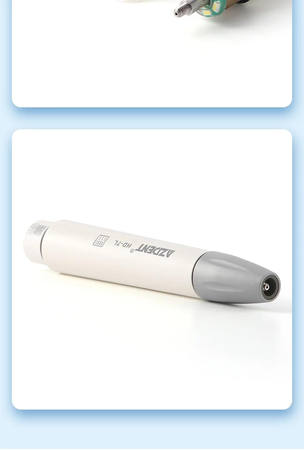 AZDENT Dental Ultraschall-Piezo-Scaler-Handstück mit LED-Beleuchtung, Plug-in-Griff, passend für EMS Woodpecker VRN DTE SATELE Ultraschall-Scaler – Detail 27