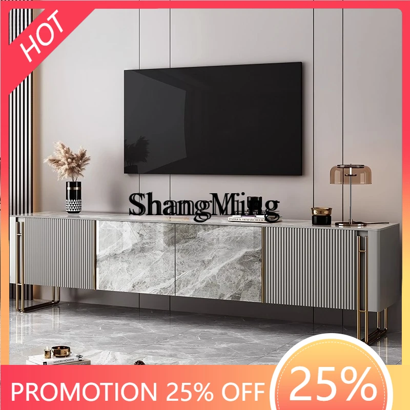 FG Board TV Cabinet الحديثة الحد الأدنى غرفة المعيشة غرفة نوم الطابق النمط الإيطالي طاولة القهوة خزانة التخزين