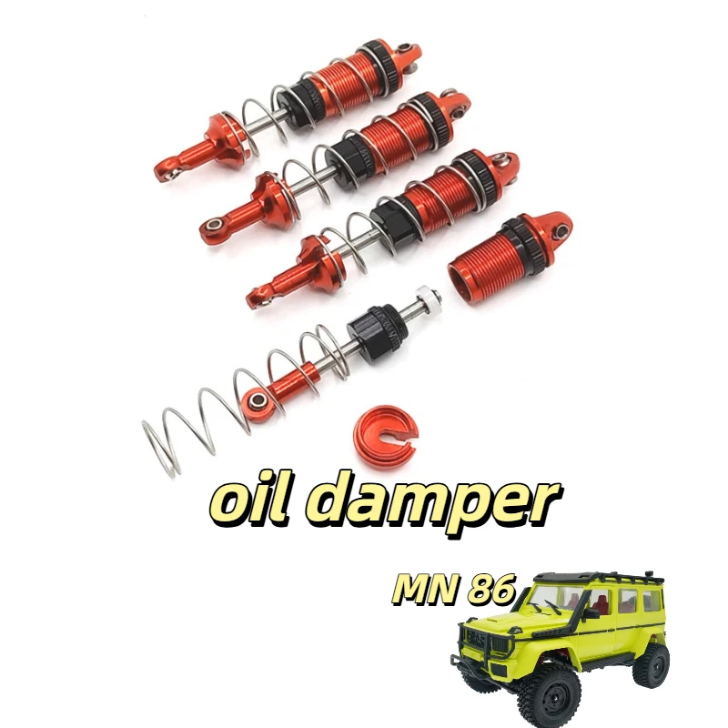MangNiu Metal Hydraulic Shock Absorbers 1/12 Scale Upgrade Replacement Parts For MN86 MN86S G500 RC Crawler Remote Control Car