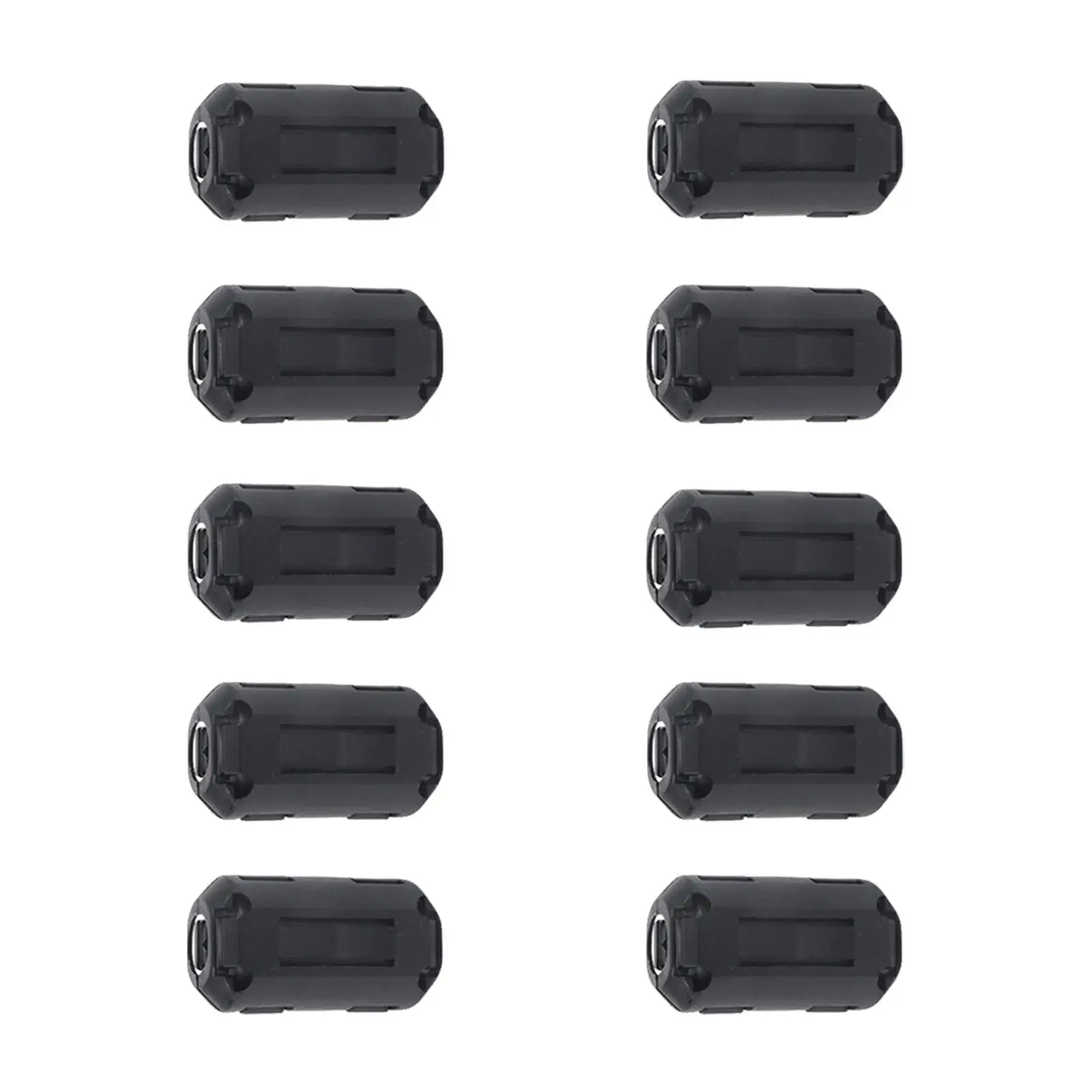 10x 5mm ferrite Beads Clip On, Rfi Emi Noise Suppressor Cable Clip Widely Used