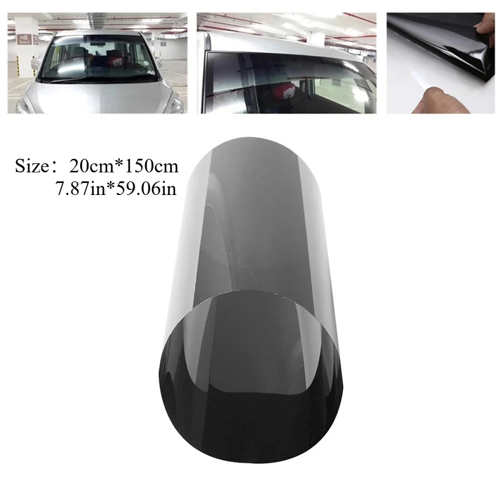 Hot Sale Window Tint Film Multi-function 20x150cm Black Car Window Tint Film 5% Summer Auto Window Glass Solar Protection