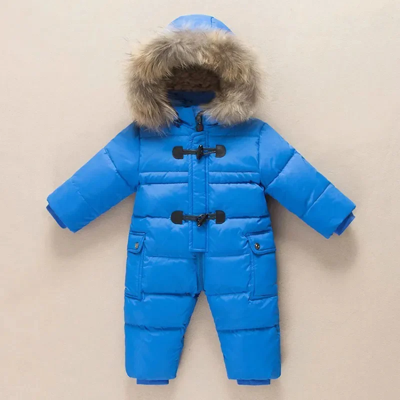 new born baby clothing clothes winter 90% duck down jacket for girls coats Park infant boy snowsuit snow wear romper