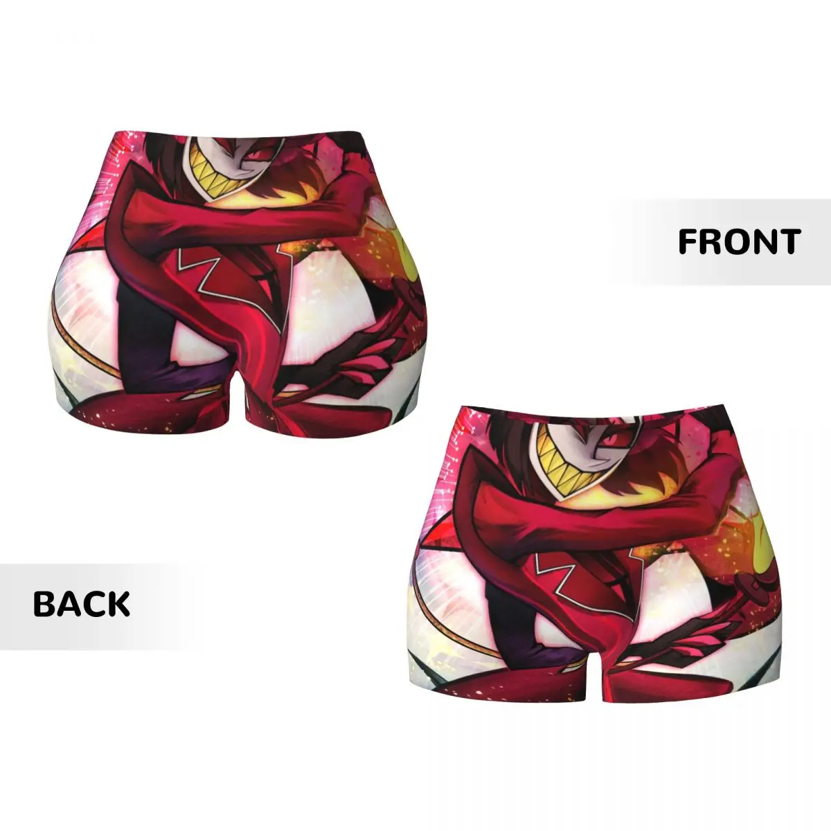 مخصص المرأة Helluva Boss تجريب اليوغا السراويل السوداء الفكاهة الرسوم المتحركة فيلم موسيقي رياضي رياضة الكرة الطائرة السائق السراويل