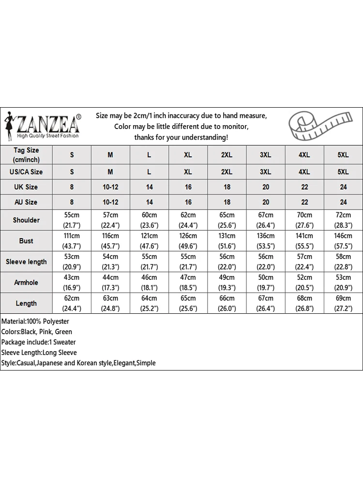 ZANZEA 2025 بلوفرات نسائية محبوكة للخريف سترات شتوية أنيقة بأكمام طويلة على شكل قلب سترة مخططة سترة فضفاضة غير رسمية كبيرة الحجم