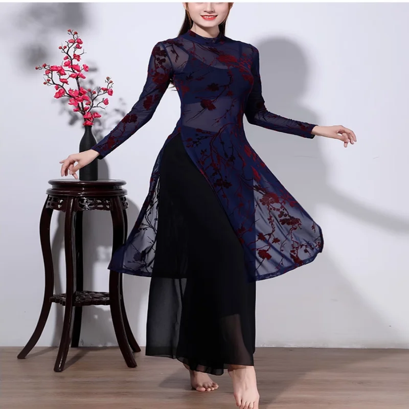 

Ele Modern Dance Practice Suit Ethnic Classical Body ape Training Performance Drifting Spring Autumn New Model