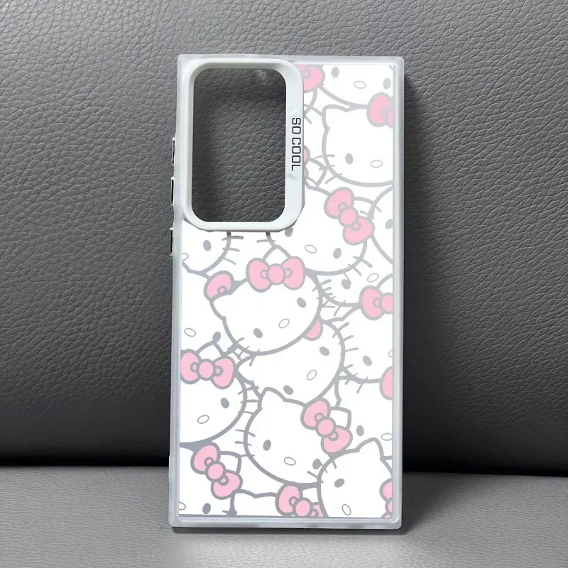 Etui Cute Hello Kitty Cover do Samsung Galaxy A55 A35 A54 A53 A34 A23 A24 A14 A15 A05 S25 S24 Ultra S23 S22 Plus S20 FE Funda