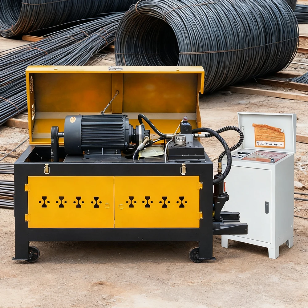 Picture 6: LS-BSC10A Rebar Straightening Machine 12-40mm Iron Straightening Machine Best Steel Rebar Cutting and Straightening Machine