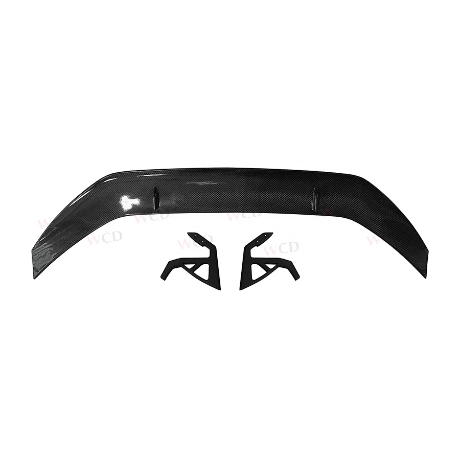 AD Style Carbon Fiber Rear Spoiler High Wing Swan Neck Spoiler for G82 G83 M4  Rear Wing Tail Car Accessories