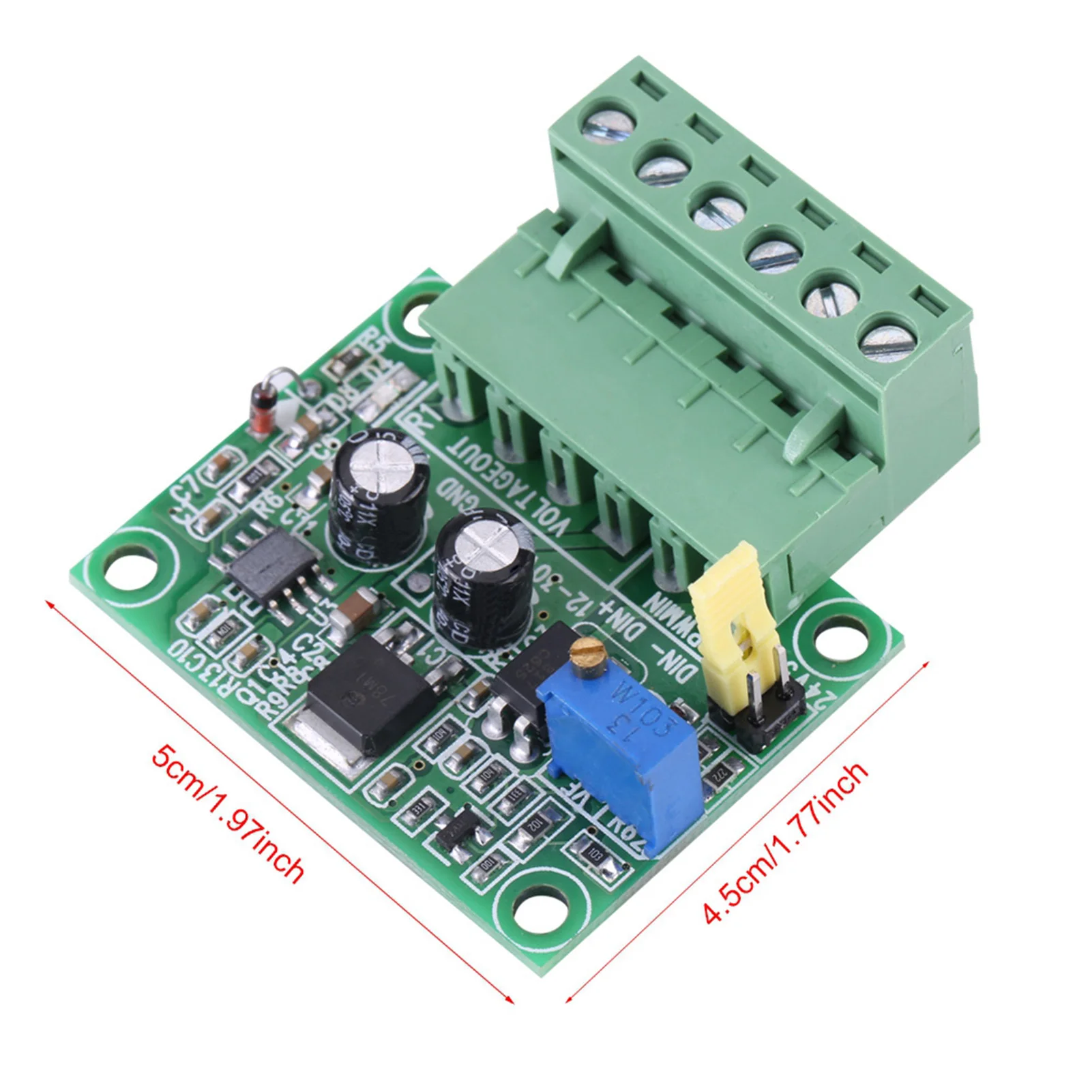PWM Signal Converter 1-3KHZ 0-10V PWM Signal to Voltage Converter Module Digital Analog Board PWM Signal to Voltage Converter