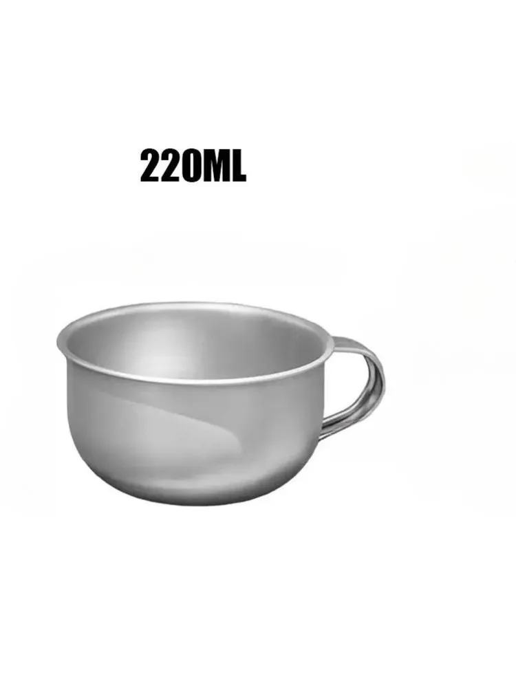 MINI Camping-Wasserbecher aus Titanlegierung, tragbarer Tee- und Kaffeebecher, Outdoor-Küchenausrüstung, Bergsteigerbecher 80/220ml – Detail 1