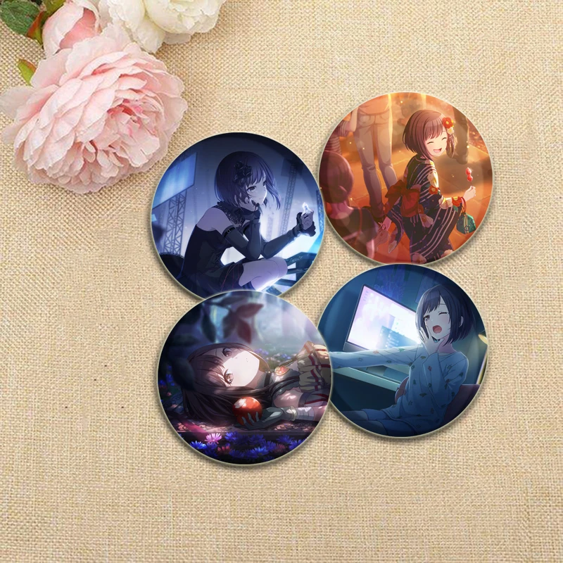 أنيمي مشروع SEKAI دبابيس Shinonome Ena الليل الكرتون شارة اليدوية زر دبابيس تأثيري تذكارية المشجعين هدية الإكسسوار