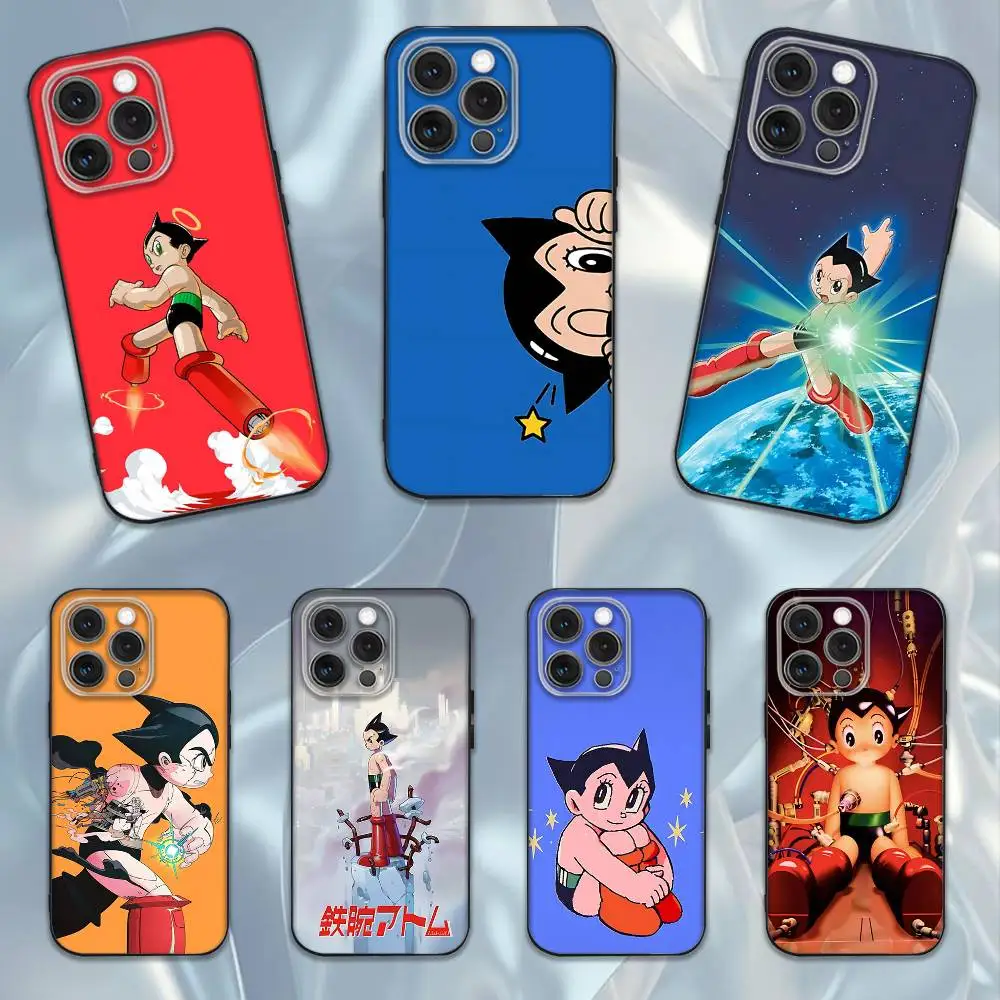 

Anime A-Astro Boy Phone Case For iPhone 16e,16,15,14,13,12,11,Pro,X,XS,Max,XR,Plus,Mini Soft Black Cover