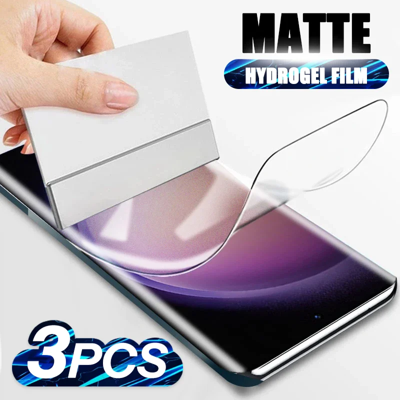 3Pcs Matte Hydrogel Film Screen Protector For Samsung Galaxy S24 S23 S22 S21 Ultra Plus Back Film A54 A34 Soft Phone Accessories