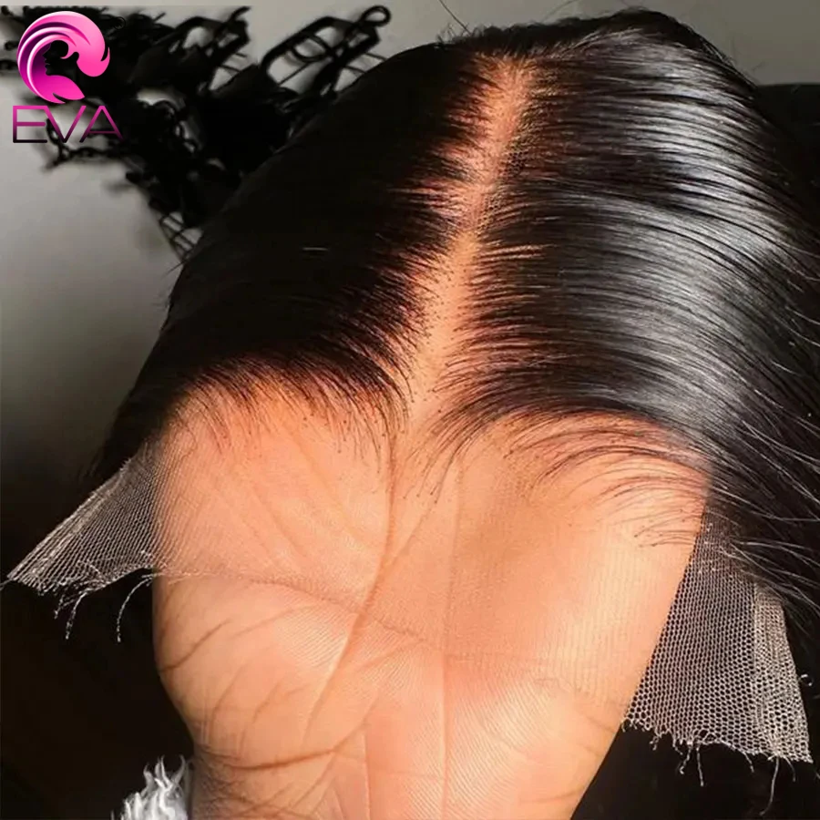 

Накладные пряди Eva Hair: 13x4, 13x6 HD Lace Frontal Only Melt Skins, прямые бразильские человеческие волосы, 5x5, 6x6, 7x5, 9x6 HD Lace Closures, предварительно выщипанные