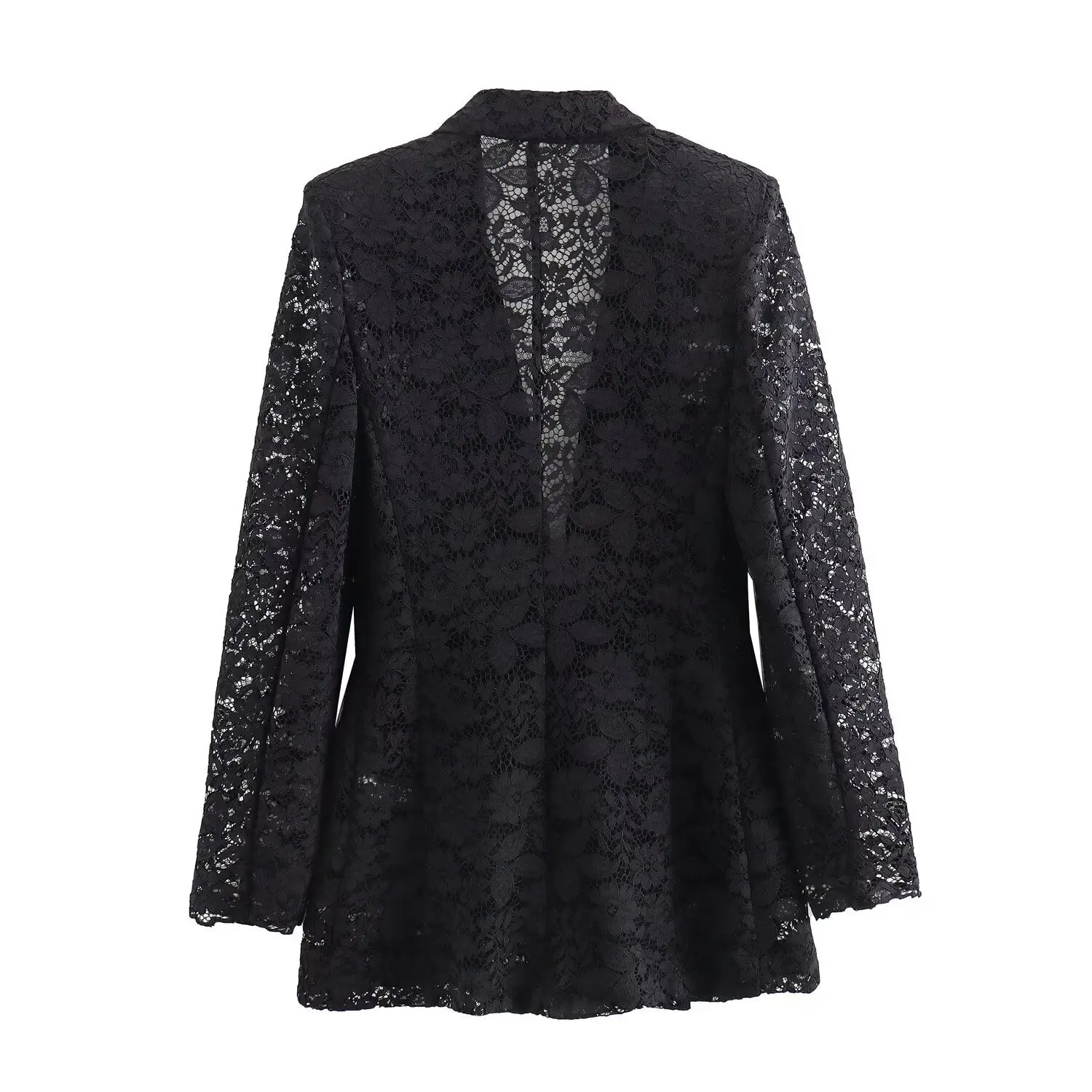 Women's Women's Lace Suit Jacket With Shoulder Pads