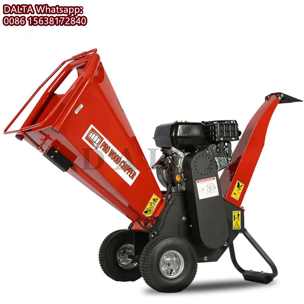 آلات الغابات الحطب المعالج 6.5HP البنزين آلة تكسير الخشب التقطيع الصغيرة