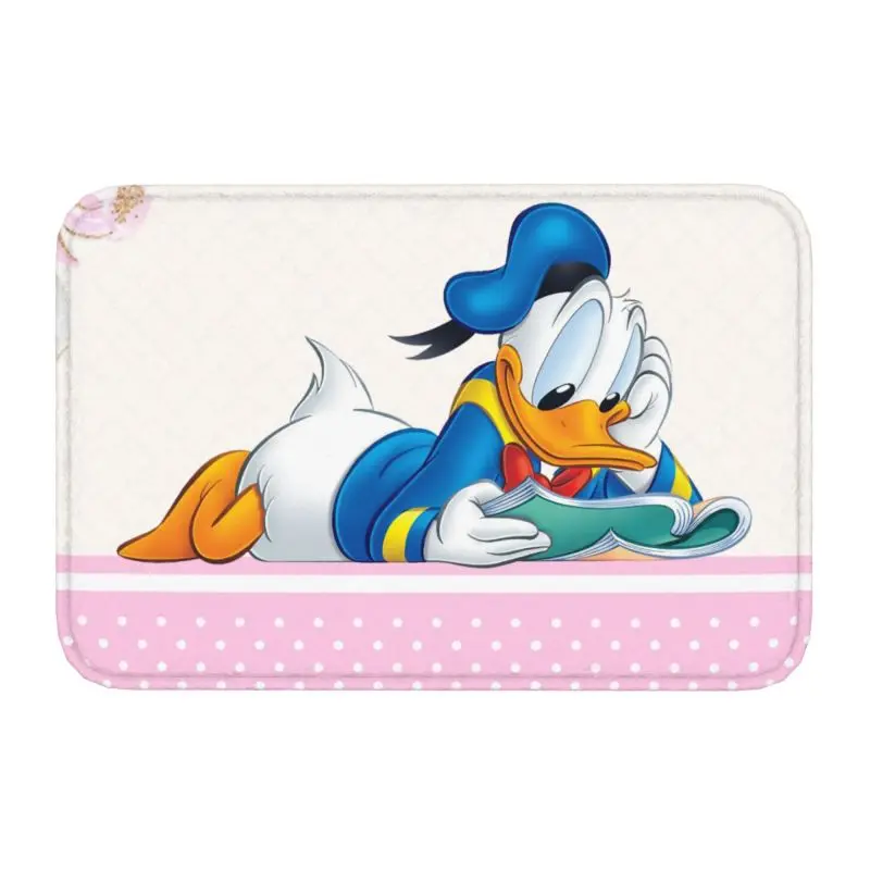 Custom Donald Duck Front Door Mat Anti-Slip Indoor Quick Dry Doormat Floor Bath Entrance Rug Carpet