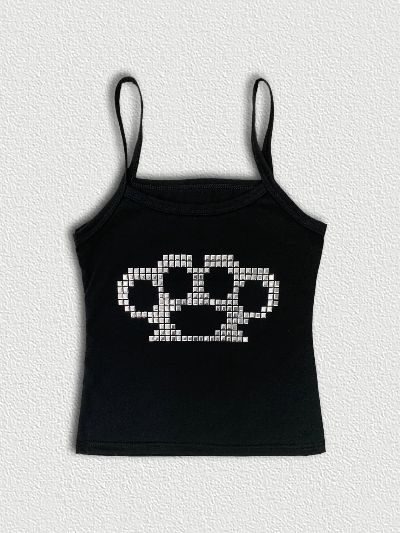 

Womens 90s Vintage Punk Gothic Vest Sexy Slim Crop Top Summer Streetwear Hotgirl Tee