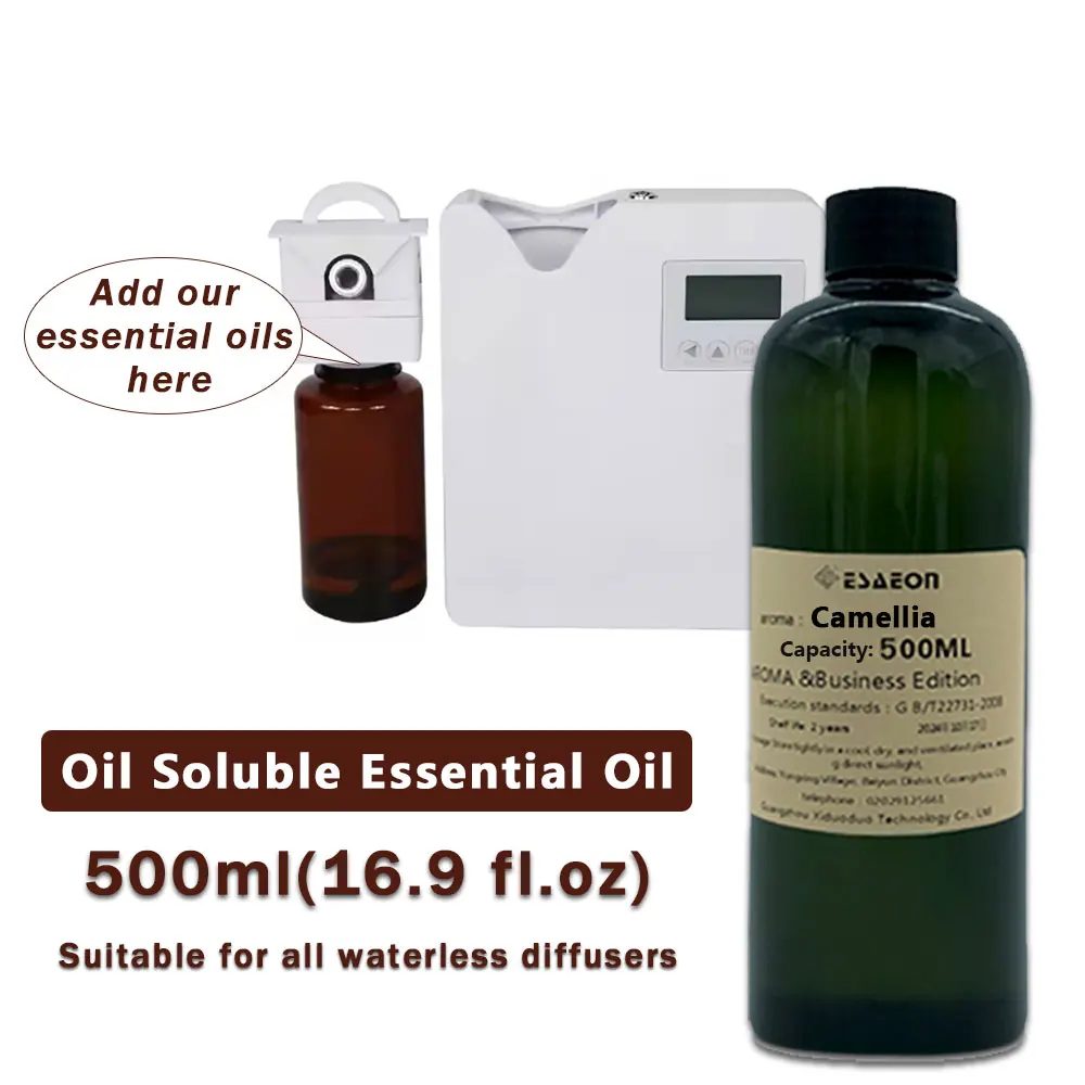 ESAEON 500ml (16.9 fl.oz) Camellia Hilton Sheraton Essential Oil, Diffuser Supply Liquid ,For Hotel Two Fluid Aroma Machine Oils