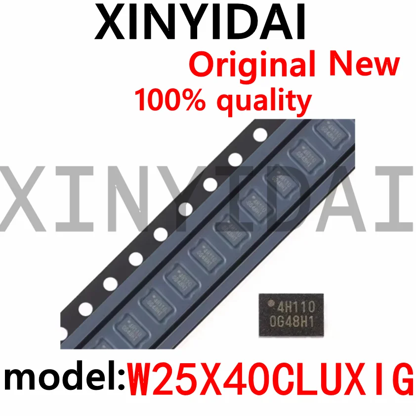 5PCS W25X40CLUXIG OG48H1 0G48H1 W25X40CL USON-8 2.5V/3V/3.3V 4M-bit Serial Flash Memory Chip IC