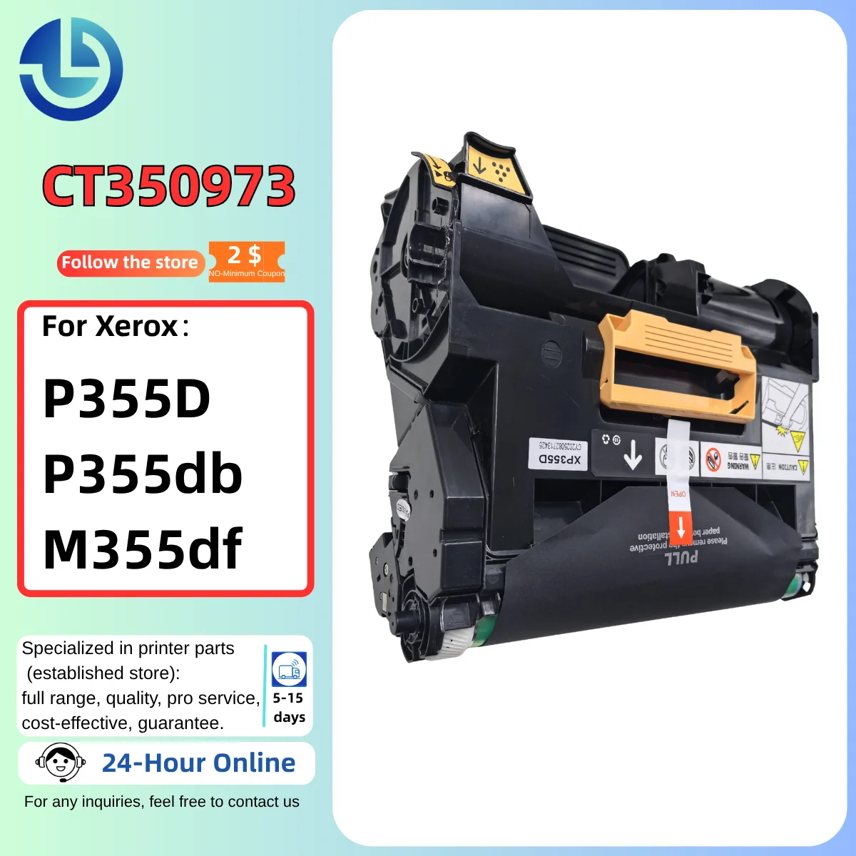 

CT350973 Drum Unit for Xerox P355D P355db M355df - High-Quality Photoconductor Printer Part