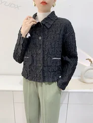 Embroidered Cotton Jackets 2024 Fall Winter New Short Jacket Thickened Warm Cotton Jacket Niche Design Fashion Women's Jacket