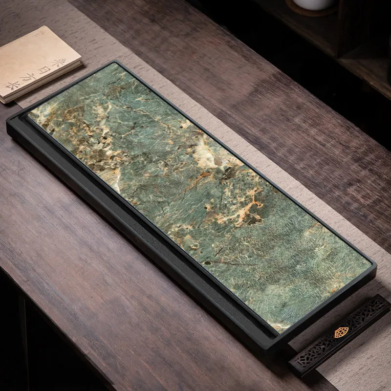 

Rectangle Hospitality Tea Tray Luxury Stone Chinese Valet Office Kitchen Kitchen Tea Tray Living Room Bandejas Home Products