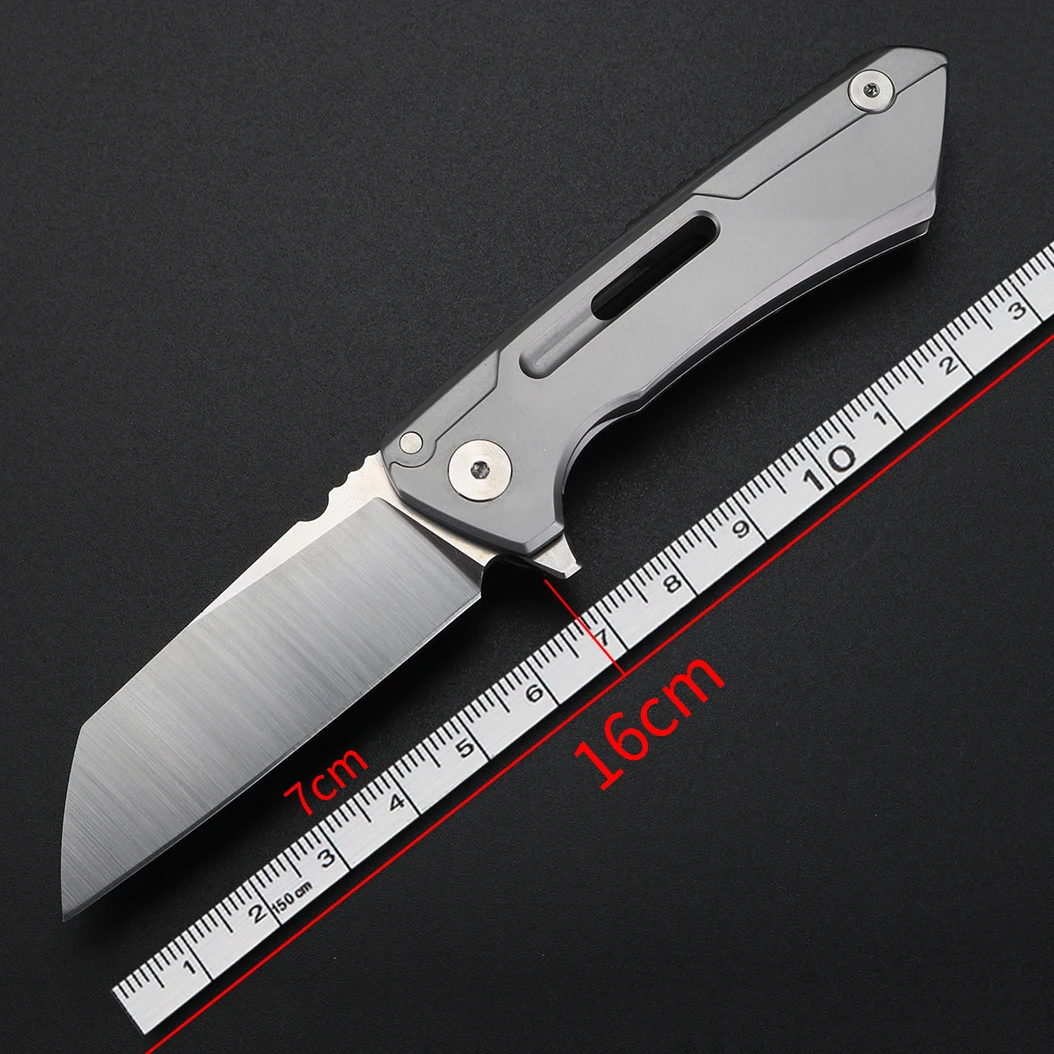 Outdoor folding knife, self-protection knife, all steel, high hardness stainless steel folding knife, carrying small knife
