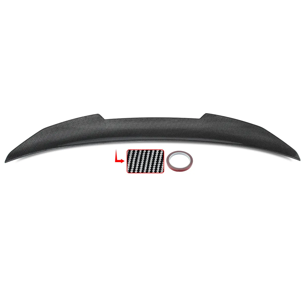 سبويلر الشفة الخلفية لسيارات BMW G22 G82 4 Series 420i 430i M440i لـ M4 2020-2023 Ducktail سبويلر خلفي التمهيد الشفاه PSM نمط مظهر الكربون #5