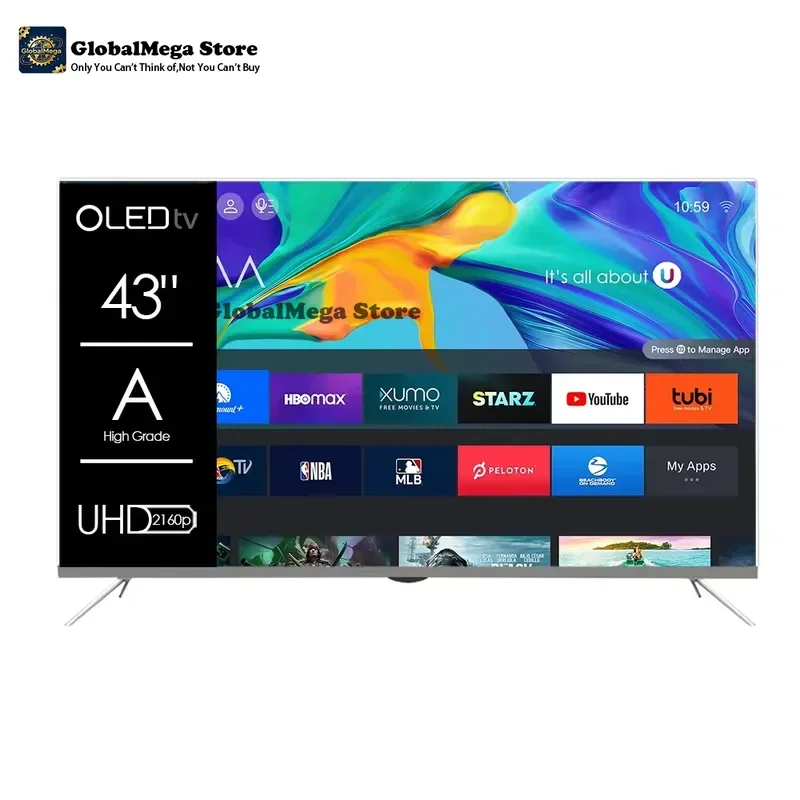 OLED TV 43 50 55 65 75 85 Inch 4K UHD WebOS Google Android Smart TV No Frame Ultra Thin LED Television OEM Manufacturer