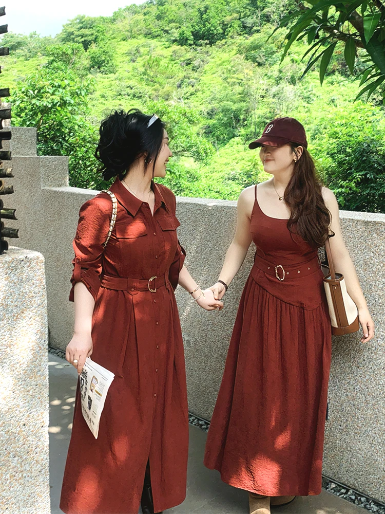 

Chic plus Size Women's Long Sleeve Dress Commute Style Coat Dress Q8062 Casual Polyester Fiber Autumn Winter Dress