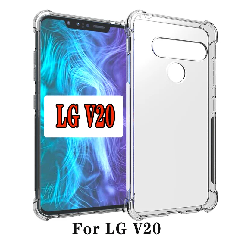 For LG V20 H990 H918 H910 Case Air Cushion Shockproof Airbag Silicone Soft Back Cover Clear Case for LG V20 LGV20 F800L F800S