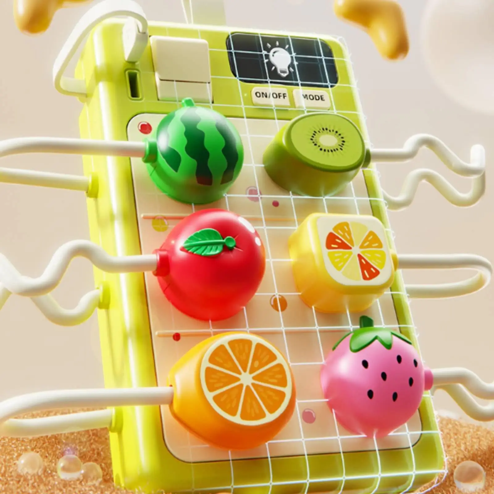 Children Learning Switch Baby Sensory Montessori Activity Toy for Cognitive Stimulation and Basic Skills in Early Learning