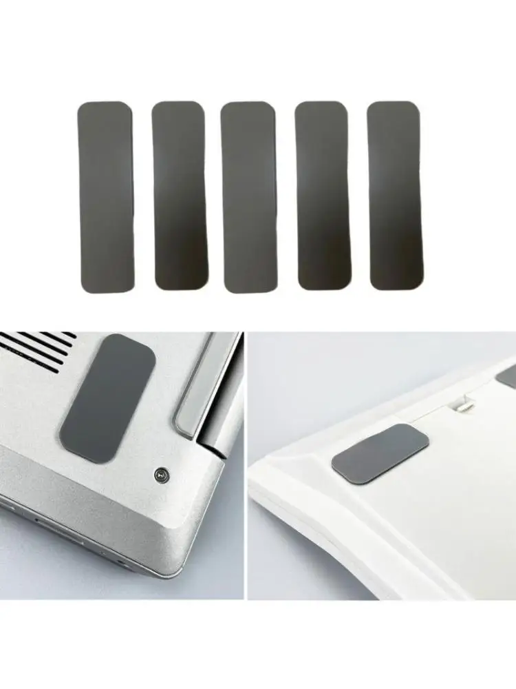 

10Pcs Laptops Rubber Feet Strips, NonSlip Replacement Bottom Case Feet Pad for Keyboards