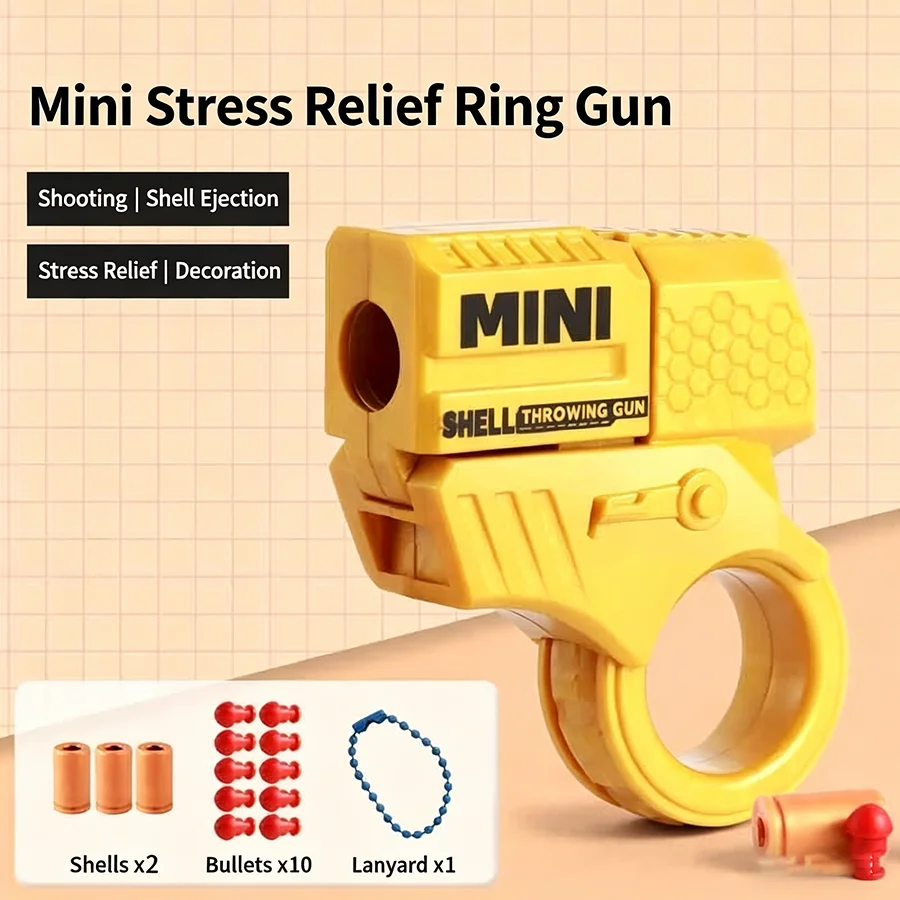 Einzigartiger Mini-Stressabbau-Ring-Spielzeug-Schlüsselanhänger, Unisex-Simulationsmodell, Rucksack-Schlüsselanhänger-Dekoration, perfektes Geschenk für Jungen, Schmuckstücke