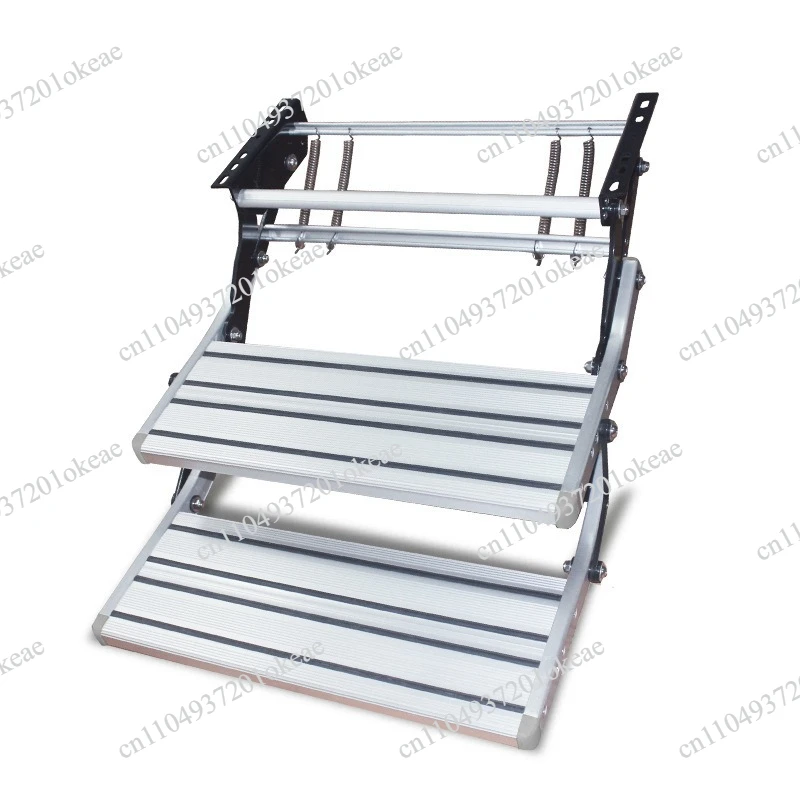 RV Welcome Pedal  Aluminum Alloy Manual Pull Out Drop Down Folding Step Motorhome Campervan Caravan