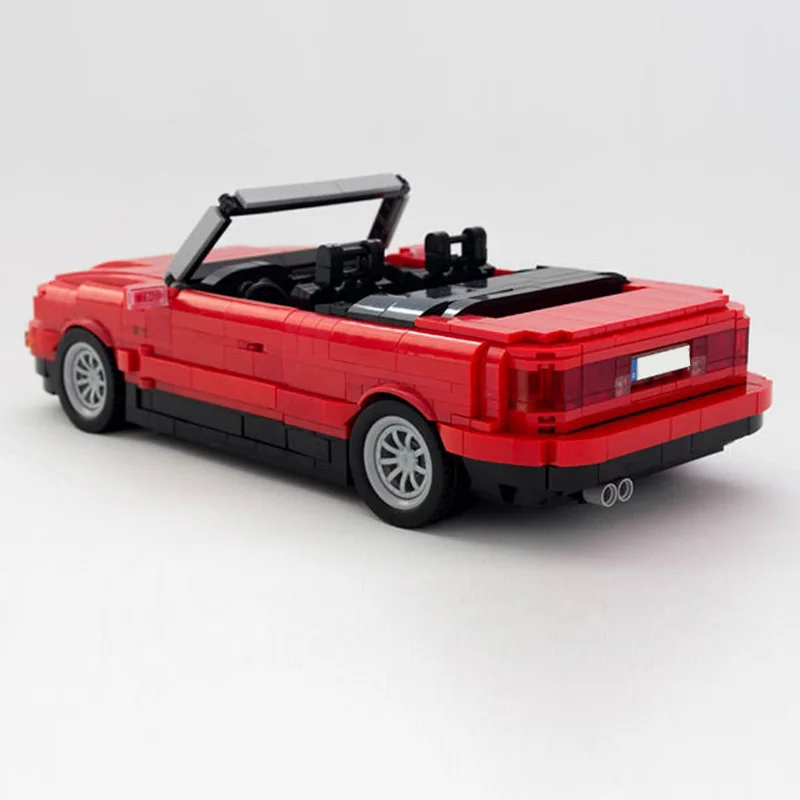 Speed Hypercar Model MOC Building Bricks 80 V6 Convertible Car Modular Technology Gifts Holiday Assemble Children Toys Suit