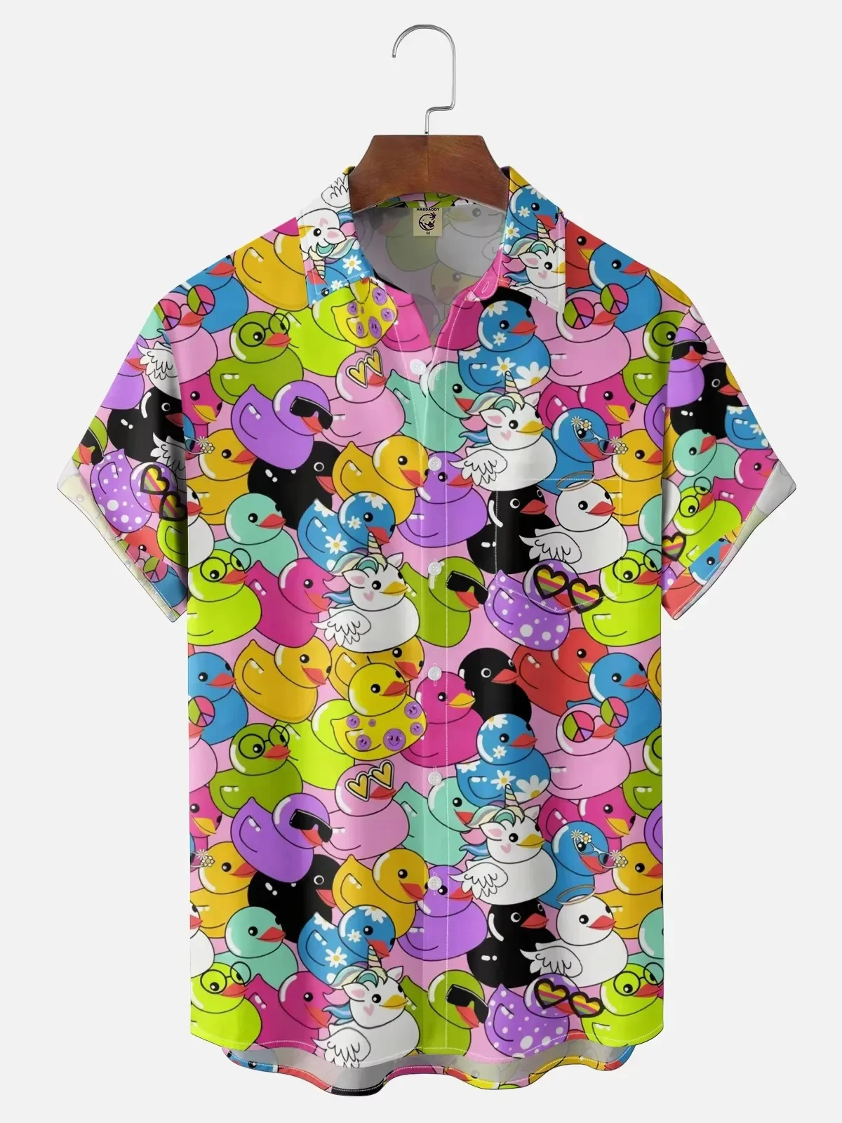 Retro Nautical Chart Fish Print Short Sleeved Shirt for Men's Sea Fishing Enthusiasts, Sun Protection Breathable Shirt