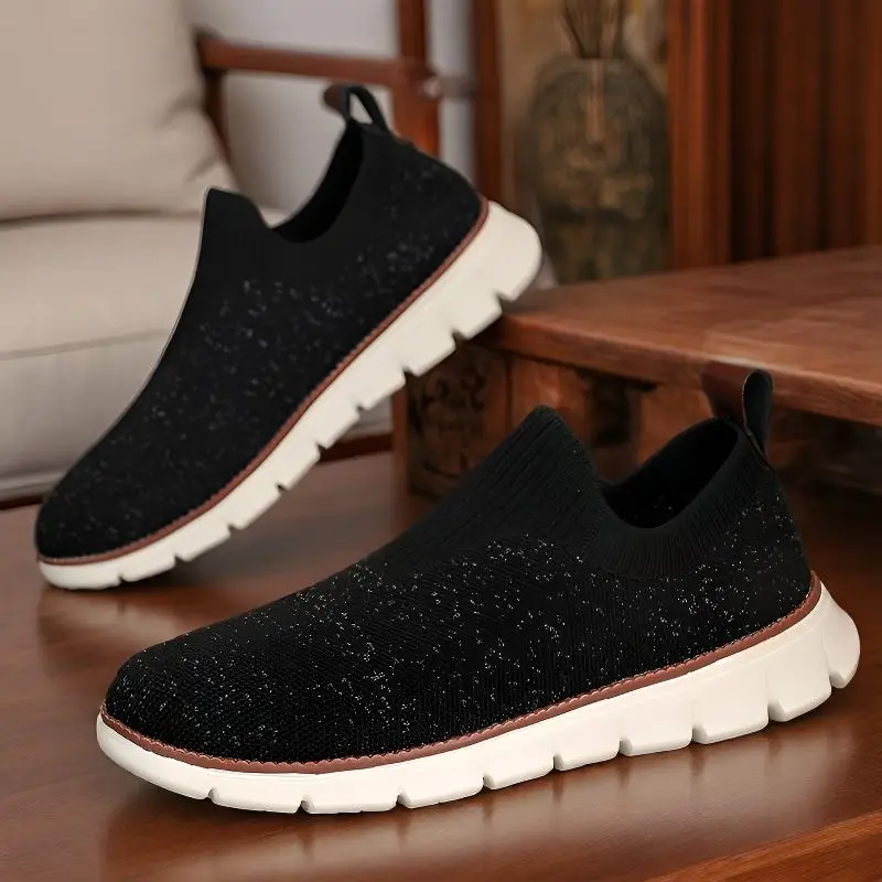 Summer Outdoor Men Causal Sneakers Lightweight Breathable Mesh Soft Sold Walking Shoes Comfortable Shock-absorbing Trendy Shoes
