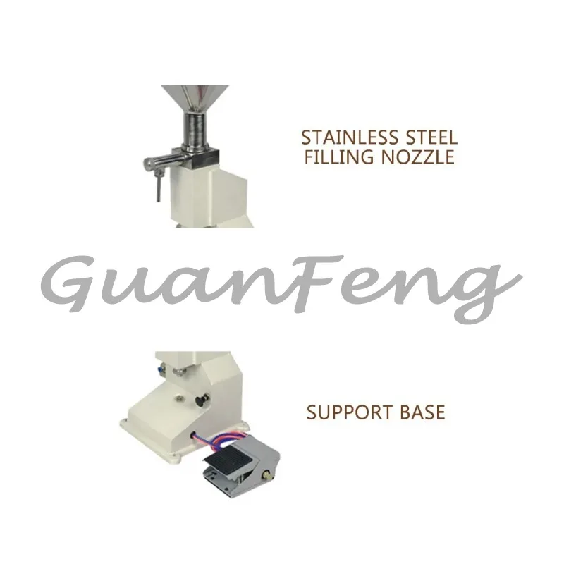 Commercial small all-pneumatic filling machine paste-liquid dual-purpose filling machine